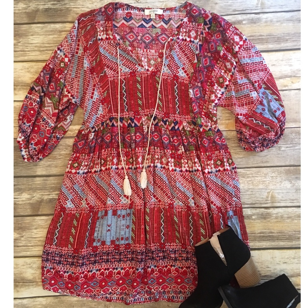 Umgee Boho tassel dress